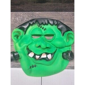Vtg 90s Kids  Frankenstein Halloween Mask Rubber Latex Vinyl